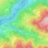 Mappa topografica Tiso, altitudine, rilievo