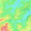 Mappa topografica Les Bernards, altitudine, rilievo