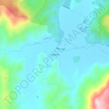 Mappa topografica Candelaria, altitudine, rilievo