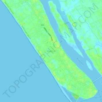 Mappa topografica Mattul, altitudine, rilievo