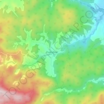 Mappa topografica Ban Huai Somsuk, altitudine, rilievo