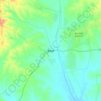 Mappa topografica 南甸镇, altitudine, rilievo