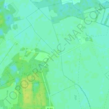 Mappa topografica Marienthal, altitudine, rilievo