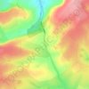 Mappa topografica Gore Cross, altitudine, rilievo