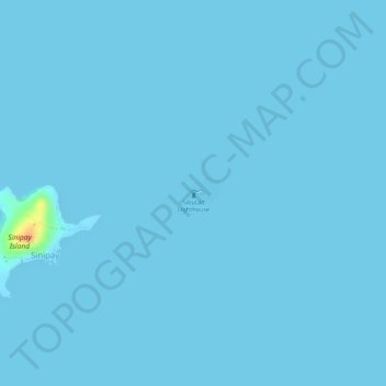 Mappa topografica Sibutad Lighthouse, altitudine, rilievo