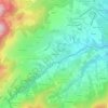 Mappa topografica La Flachère, altitudine, rilievo