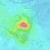 Mappa topografica Mont Saint-Loup, altitudine, rilievo