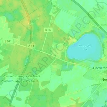 Mappa topografica Hohes Feld, altitudine, rilievo