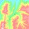 Mappa topografica Ticala, altitudine, rilievo