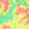 Mappa topografica La Brousse, altitudine, rilievo