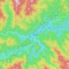 Mappa topografica 万安镇, altitudine, rilievo