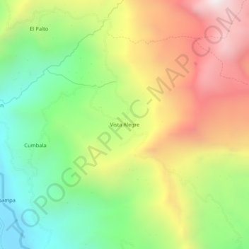 Mappa topografica Vista Alegre, altitudine, rilievo
