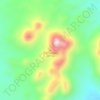 Mappa topografica The Needles, altitudine, rilievo