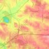 Mappa topografica Hermitage Woods, altitudine, rilievo