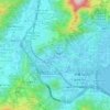 Mappa topografica 營盤下, altitudine, rilievo