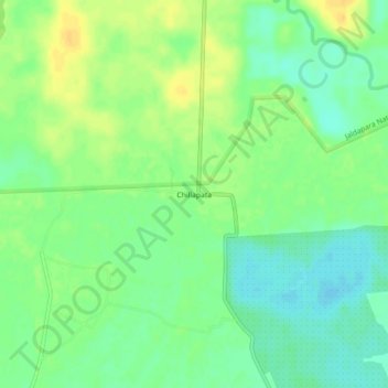 Mappa topografica Chillapata, altitudine, rilievo