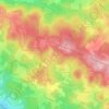 Mappa topografica Villemonteil, altitudine, rilievo