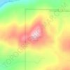 Mappa topografica Okanogan County, altitudine, rilievo