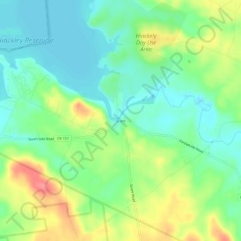 Mappa topografica Grant, altitudine, rilievo
