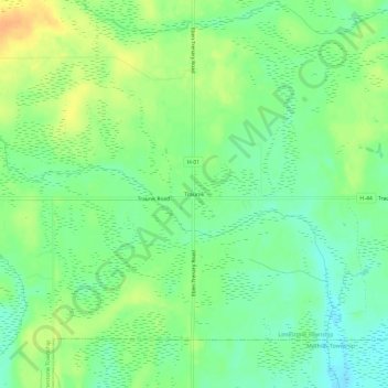 Mappa topografica Traunik, altitudine, rilievo