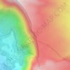Mappa topografica Côteau Kervéguen, altitudine, rilievo