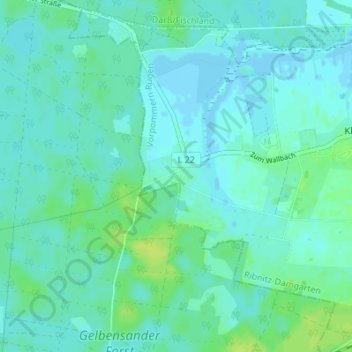 Mappa topografica Neu-Hirschburg, altitudine, rilievo