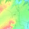 Mappa topografica 罕井镇, altitudine, rilievo
