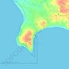 Mappa topografica Anconcito, altitudine, rilievo