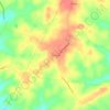 Mappa topografica Caledonia, altitudine, rilievo