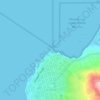 Mappa topografica Boomer Beach, altitudine, rilievo