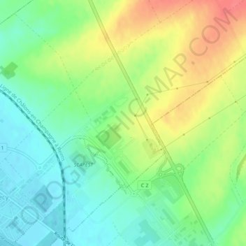 Mappa topografica Les Madilles, altitudine, rilievo
