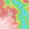 Mappa topografica Estrecho de Valdepedro, altitudine, rilievo