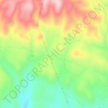 Mappa topografica La Jarosa, altitudine, rilievo
