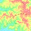 Mappa topografica Solsberry, altitudine, rilievo