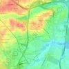 Mappa topografica Wellington, altitudine, rilievo
