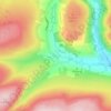 Mappa topografica Thwaite, altitudine, rilievo