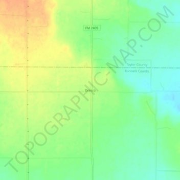Mappa topografica Drasco, altitudine, rilievo