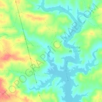 Mappa topografica Cabezo del Moraco, altitudine, rilievo