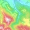 Mappa topografica Onelli, altitudine, rilievo