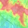 Mappa topografica Montjay-la-Tour, altitudine, rilievo
