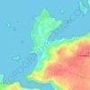 Mappa topografica Kantrezog, altitudine, rilievo