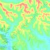 Mappa topografica Franchini, altitudine, rilievo