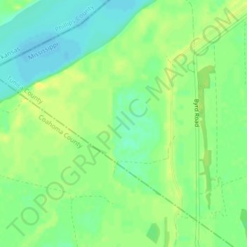 Mappa topografica Eagle Lake, altitudine, rilievo