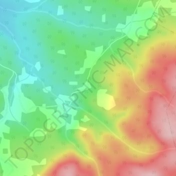 Mappa topografica Upper Glencoe, altitudine, rilievo