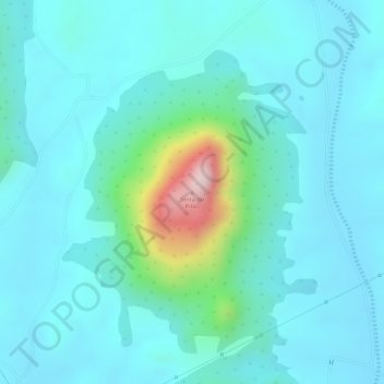 Mappa topografica Serra do Pilão, altitudine, rilievo