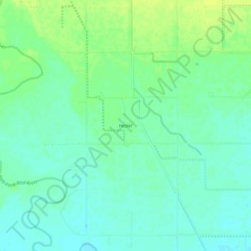 Mappa topografica Hester, altitudine, rilievo