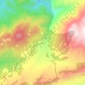 Mappa topografica Taşoluk, altitudine, rilievo