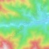 Mappa topografica La Motte, altitudine, rilievo