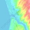 Mappa topografica Cáhuil, altitudine, rilievo