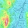 Mappa topografica 河田村, altitudine, rilievo